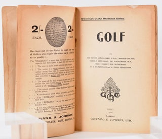 Golf: Greening's useful handbook series.