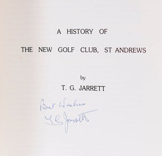 A History of the New Golf Club, St. Andrews
