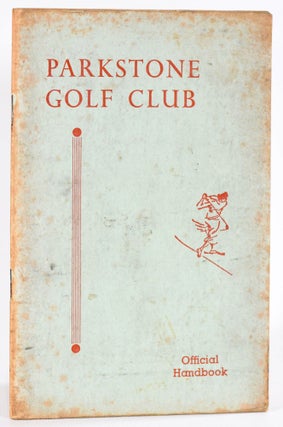 Item #9063 Parkstone Golf Club. Handbook, Robert Walker