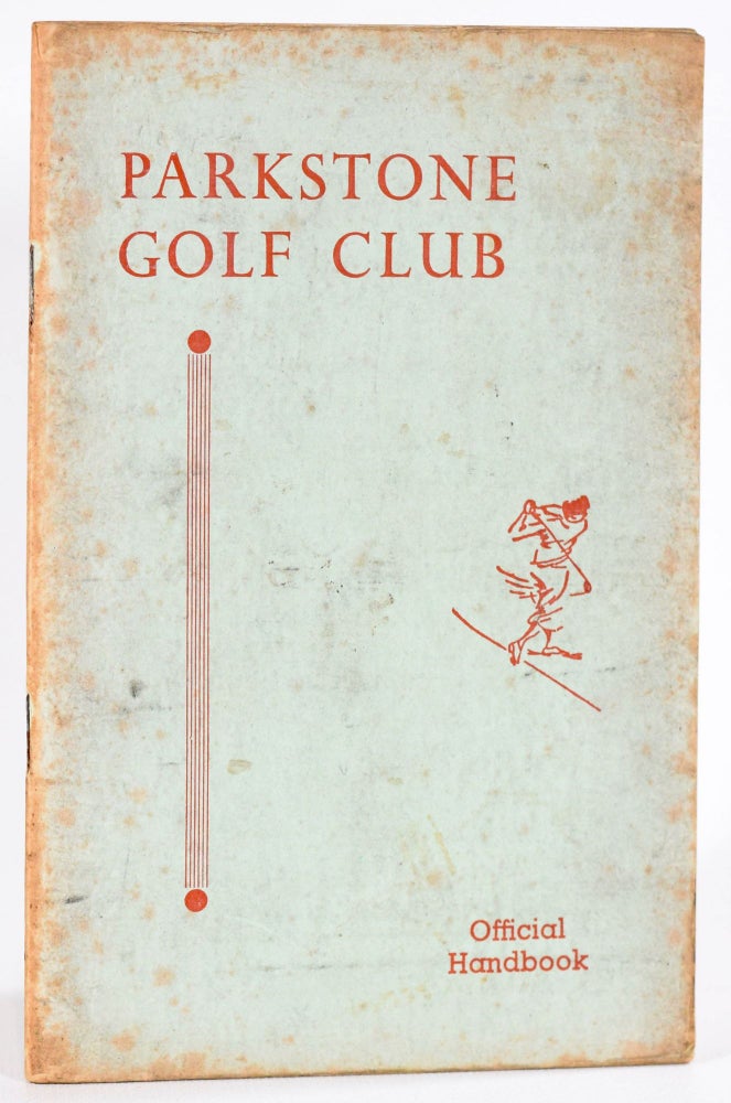 Item #9063 Parkstone Golf Club. Handbook, Robert Walker.