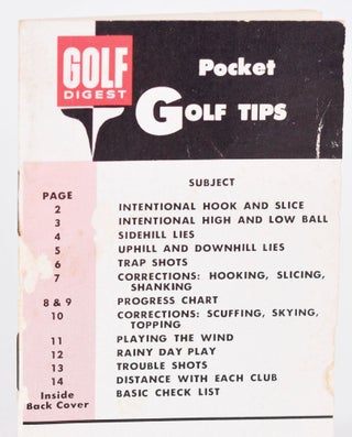Item #9098 Pocket Golf Tips