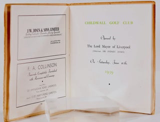 The Childwall Golf Club Opening of 'Gate acre' 10th June 1939