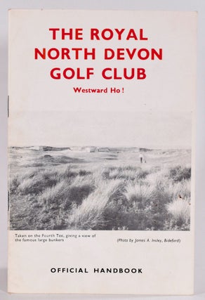 Item #9116 The Royal North Devon Golf Club. unknown Handbook