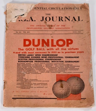 Item #9117 The P.G.A. Journal. July 1933; The Official Organ of the Professional Golfers...