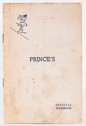 Item #9124 Princes Golf Club. Handbook, Tom Scott