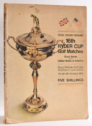 Item #9574 Ryder Cup 1965 Official Programme. P G. A