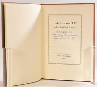 Early Aberdeen Golf, golfing small talk in 1636