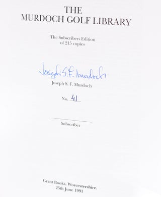 The Murdoch Golf Library.