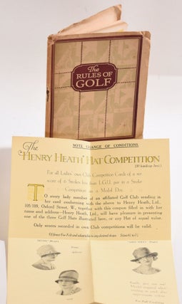 Item #9738 The Rules of Golf. H. H. Hilton