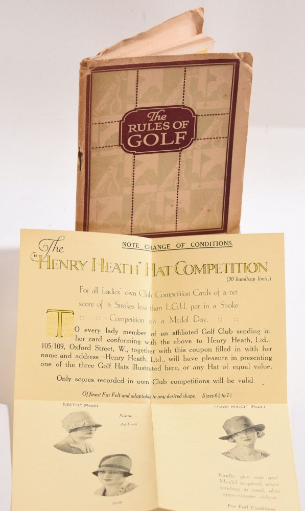Item #9738 The Rules of Golf. H. H. Hilton.