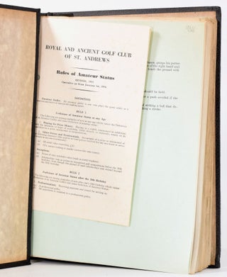 Decisions By the Rules of Golf Committee of the Royal and Ancient Golf Club ca 1956