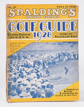 Item #9881 Spalding's Golf Guide 1928. Grantland Rice