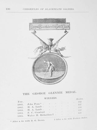 Chronicles of Blackheath Golfers, with illustrations and portraits.