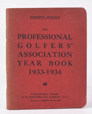 Item #9929 The P.G.A. Yearbook 1933/34. Professional Golfers Association, UK