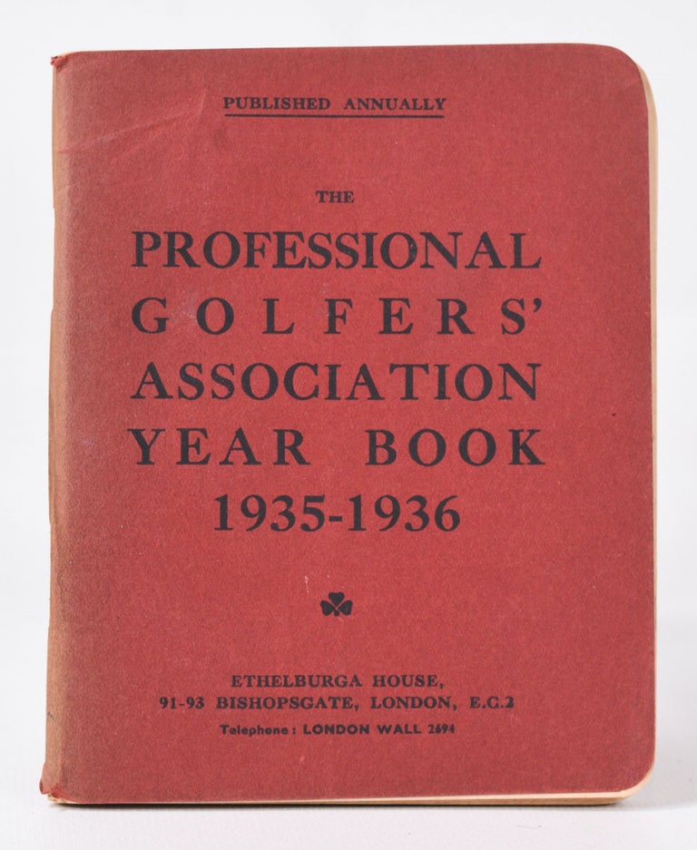 Item #9930 The P.G.A. Yearbook 1935/36. Professional Golfers Association, UK.